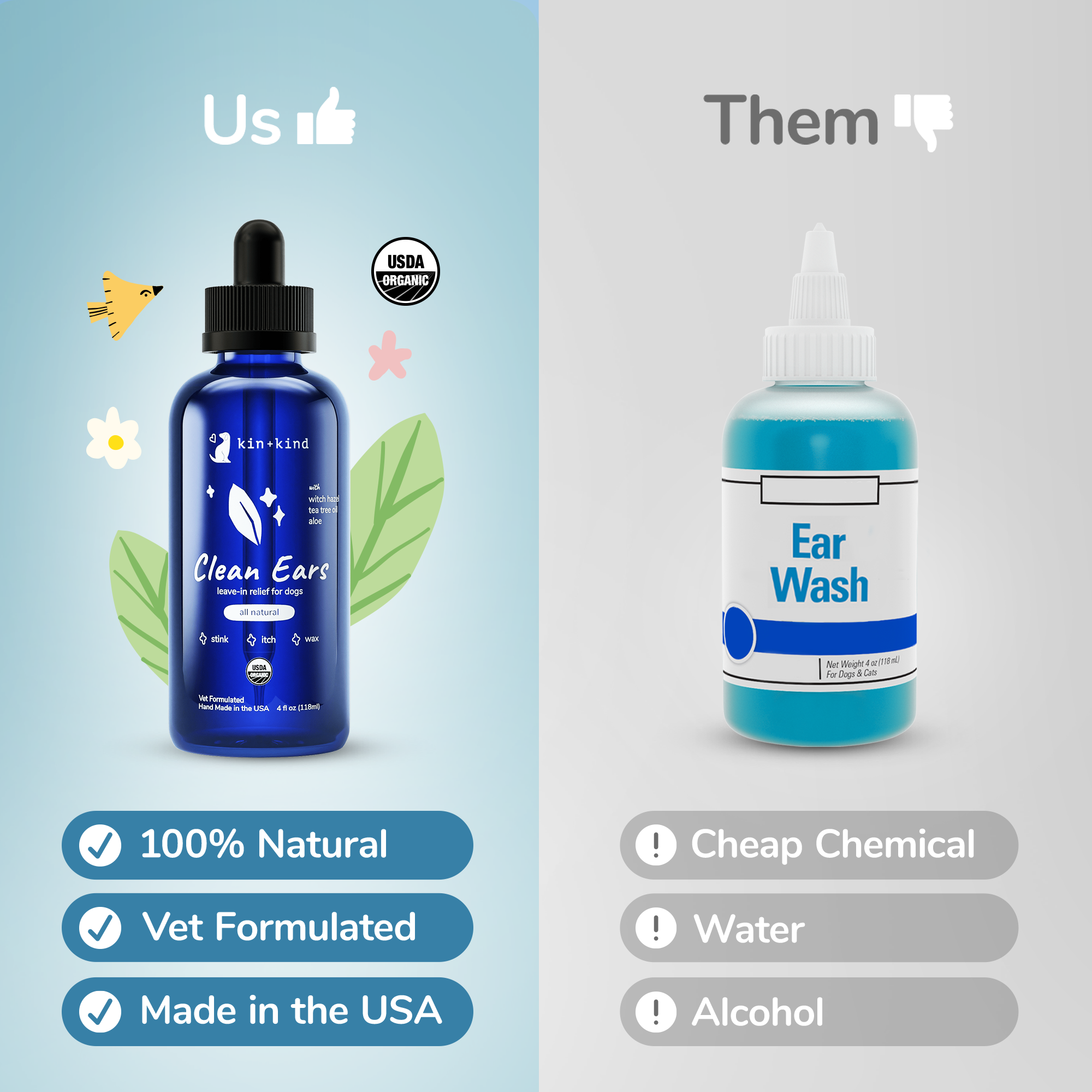 Organic Clean Ears | Large (12 fl oz)