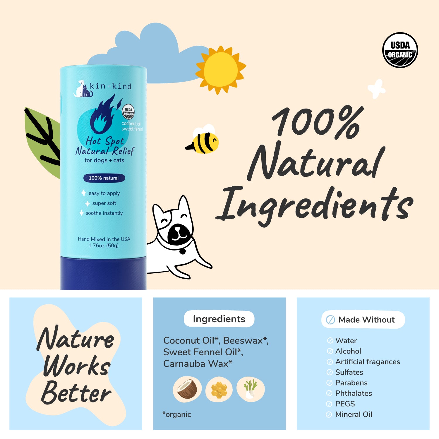 Organic Hot Spot Relief Stick
