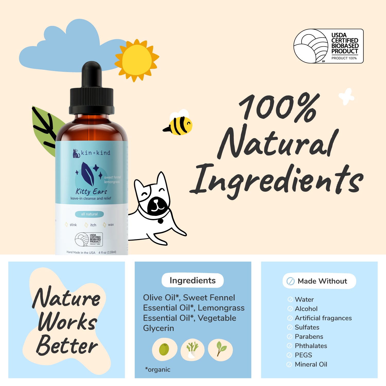 Natural Kitty Ear Cleaner