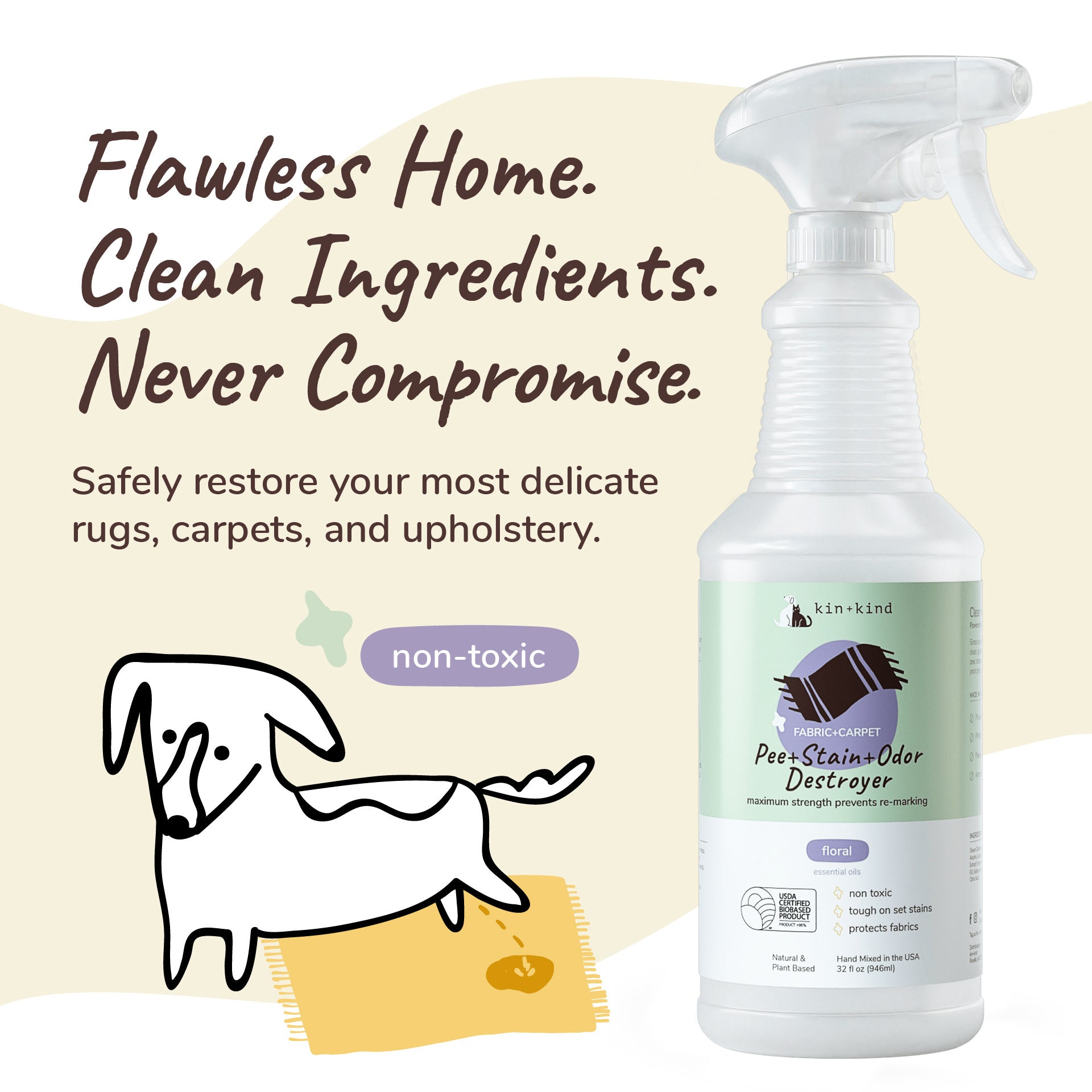 Pee+Stain+Odor Destroyer (Fabric+Carpet)