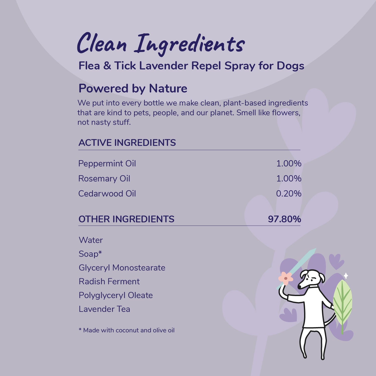 Flea+Tick Lavender Repel (Dog)