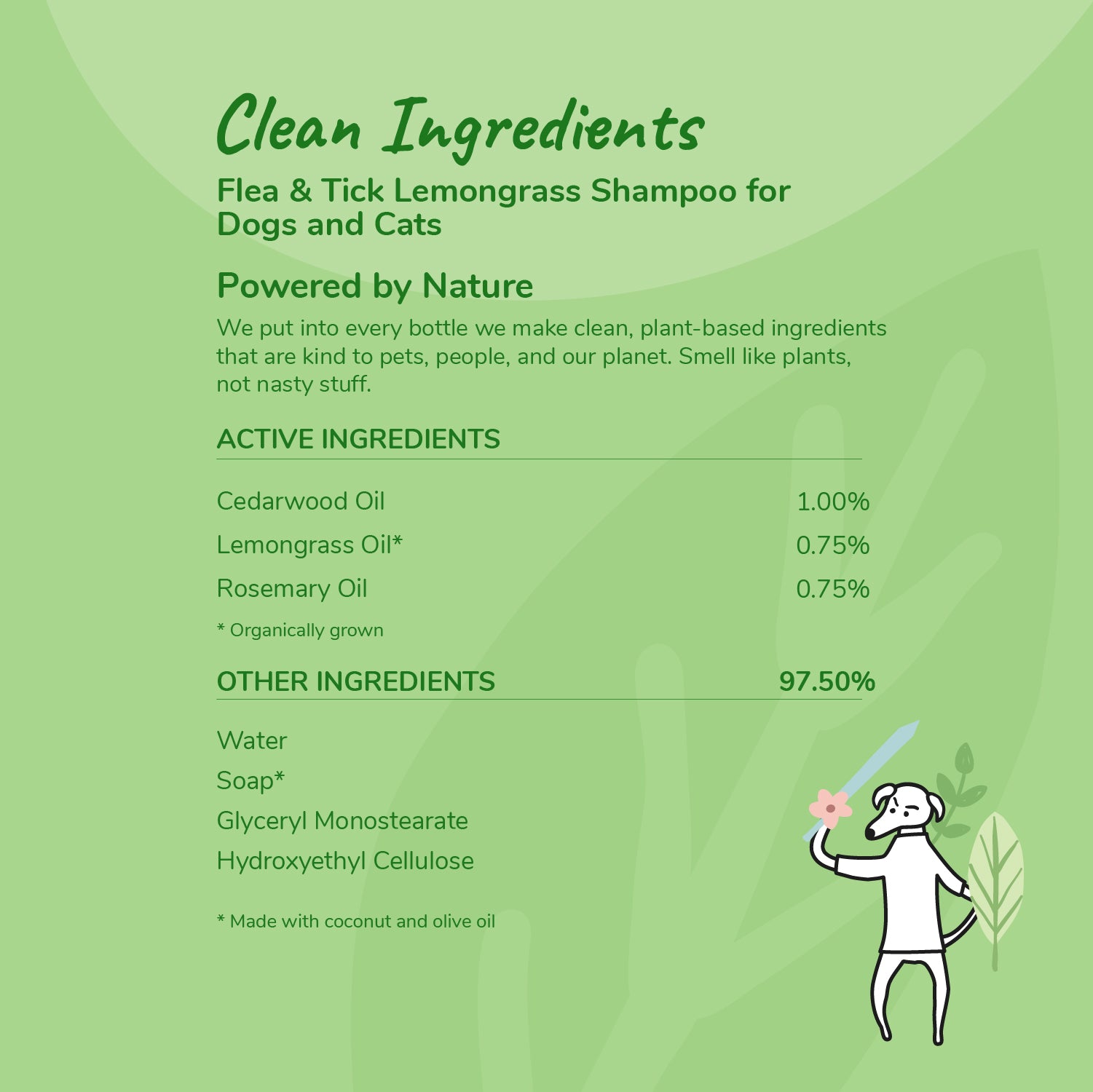 Flea+Tick Lemongrass Shampoo (Dog &amp; Cat)
