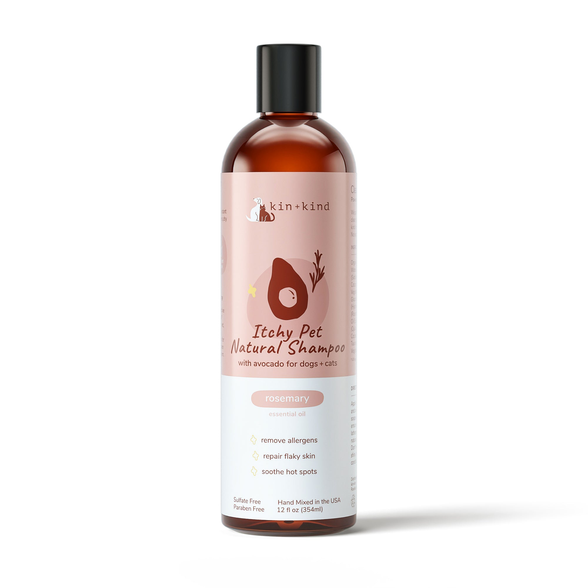 Itchy Pet Shampoo (Rosemary) – kin+kind - Natural & Organic - Pet Grooming  & Wellness