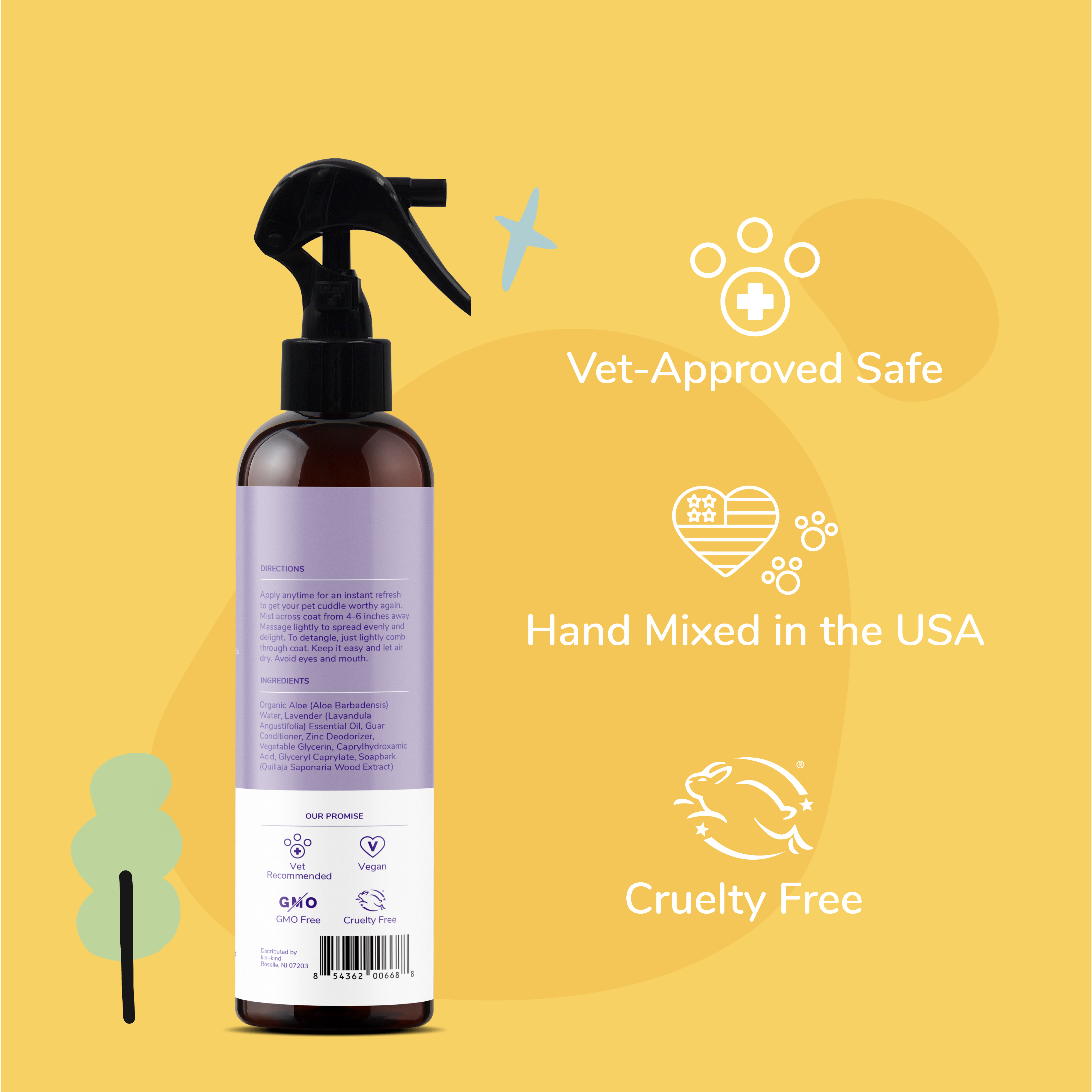 Pet Smell Coat Spray (Lavender)