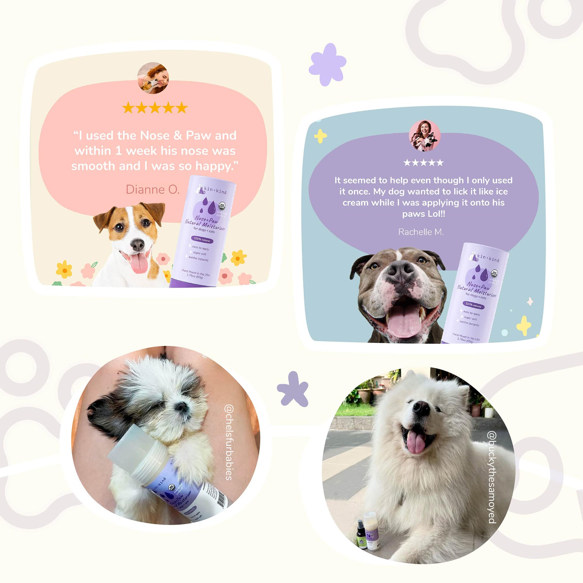 Organic Nose & Paw Moisturizer Stick for Dogs & Cats