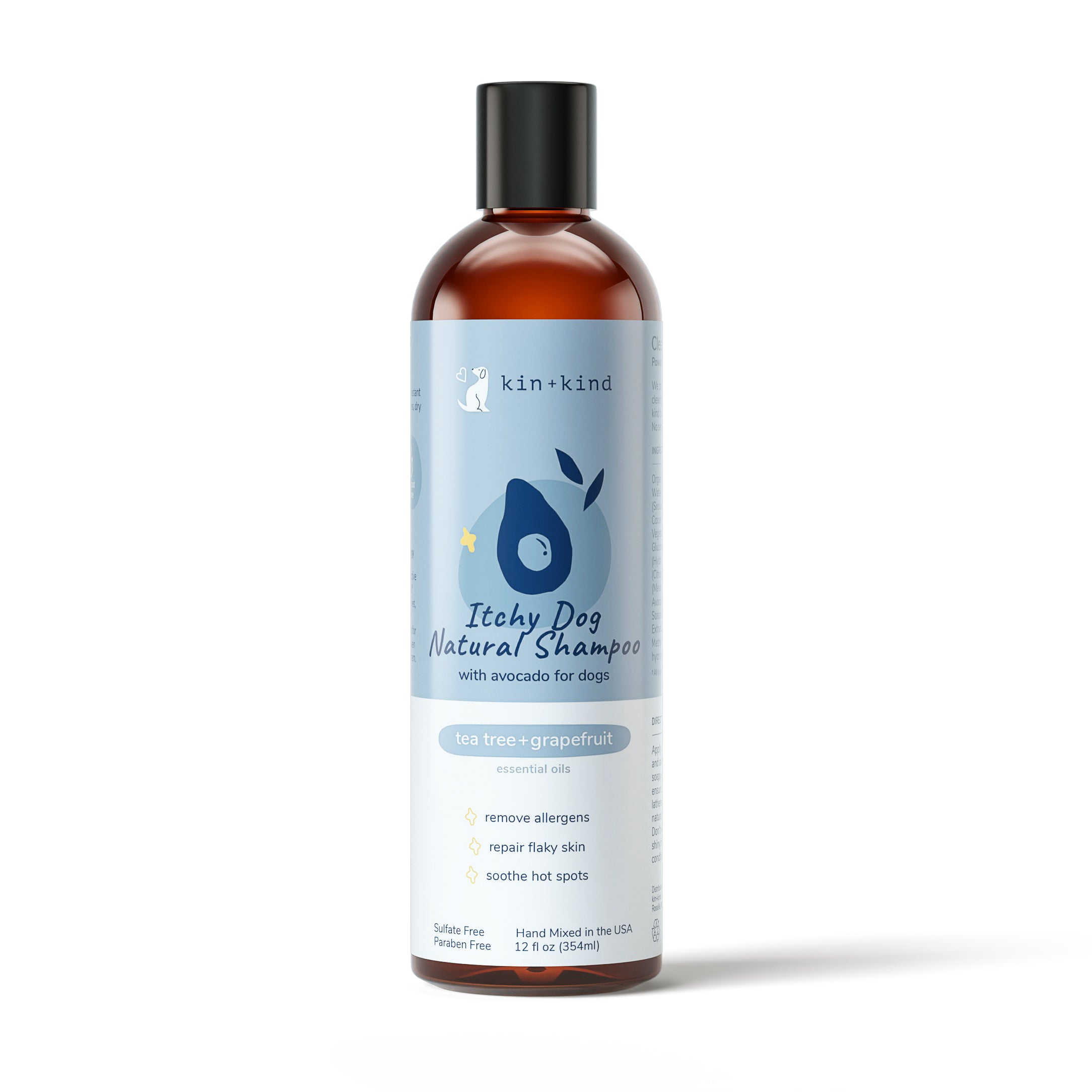 Itchy Dog Shampoo (Tea Tree+Grapefruit) – kin+kind Natural