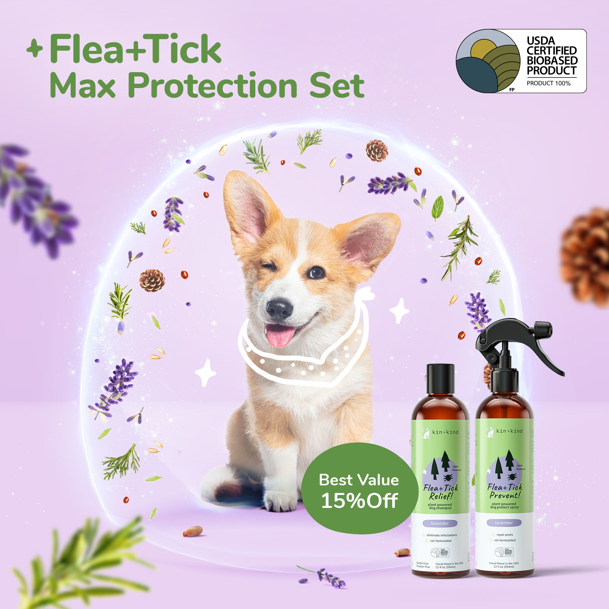 Maximum Flea+Tick Protection Set (Dog)