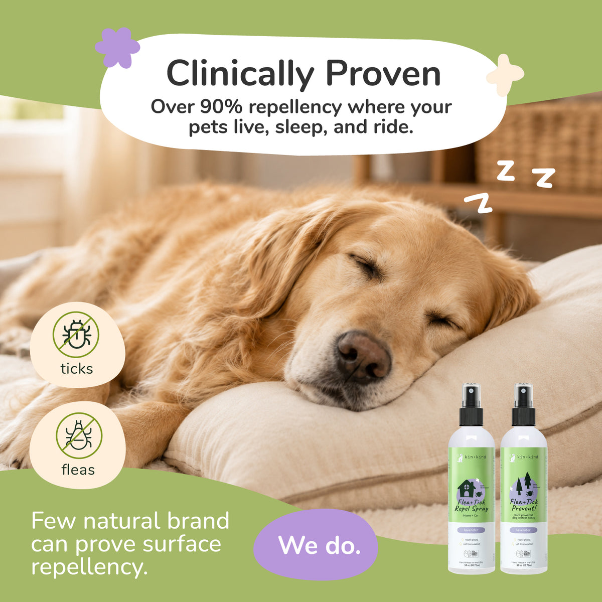 Flea+Tick Lavender Travel Kit - 3 fl oz