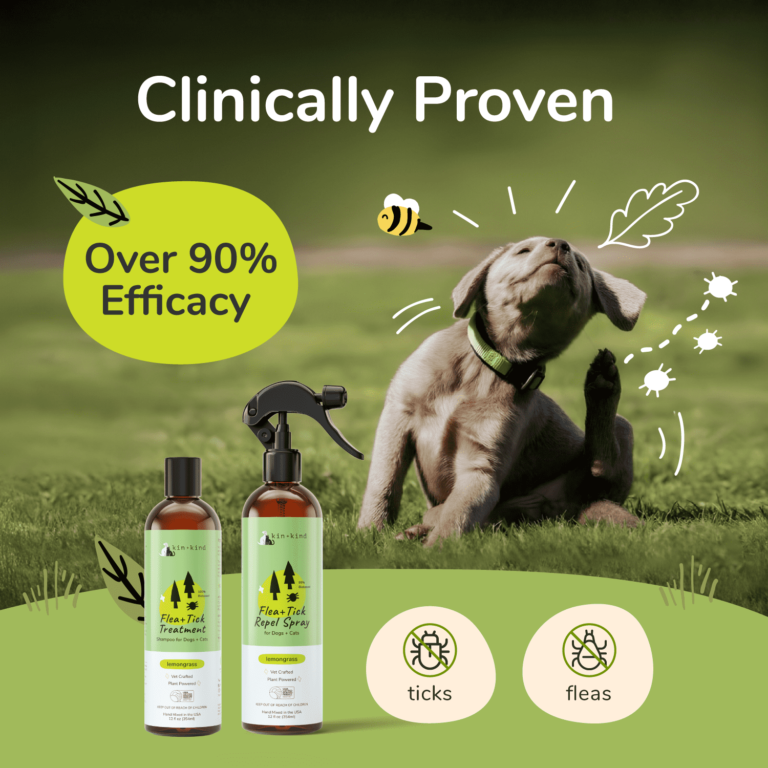 Flea|Tick Protect Spray (Lemongrass)