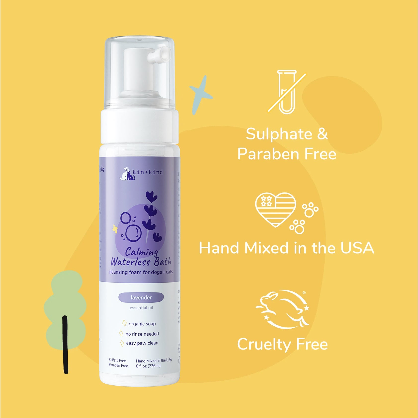 Calming Waterless Bath  (Lavender)