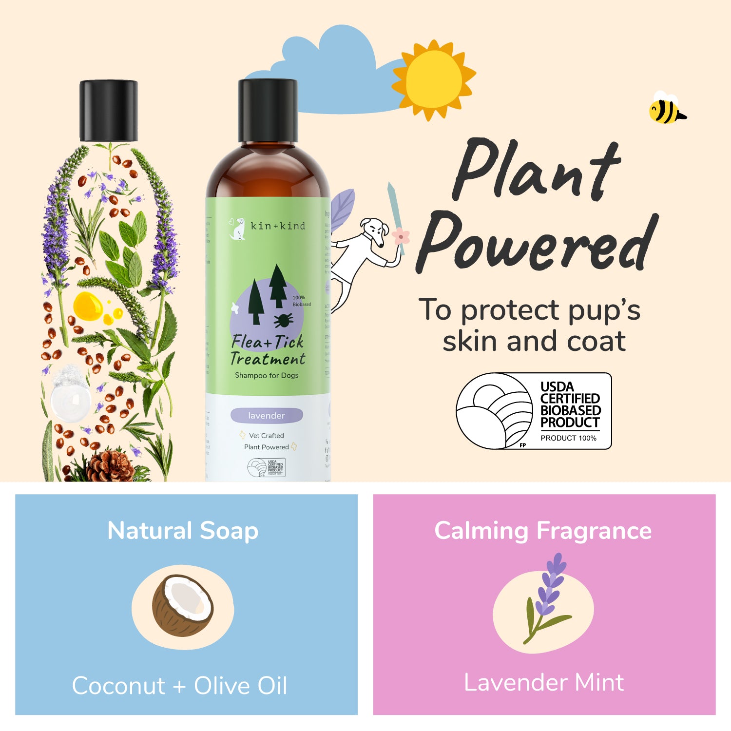 Flea+Tick Shampoo  (Lavender)