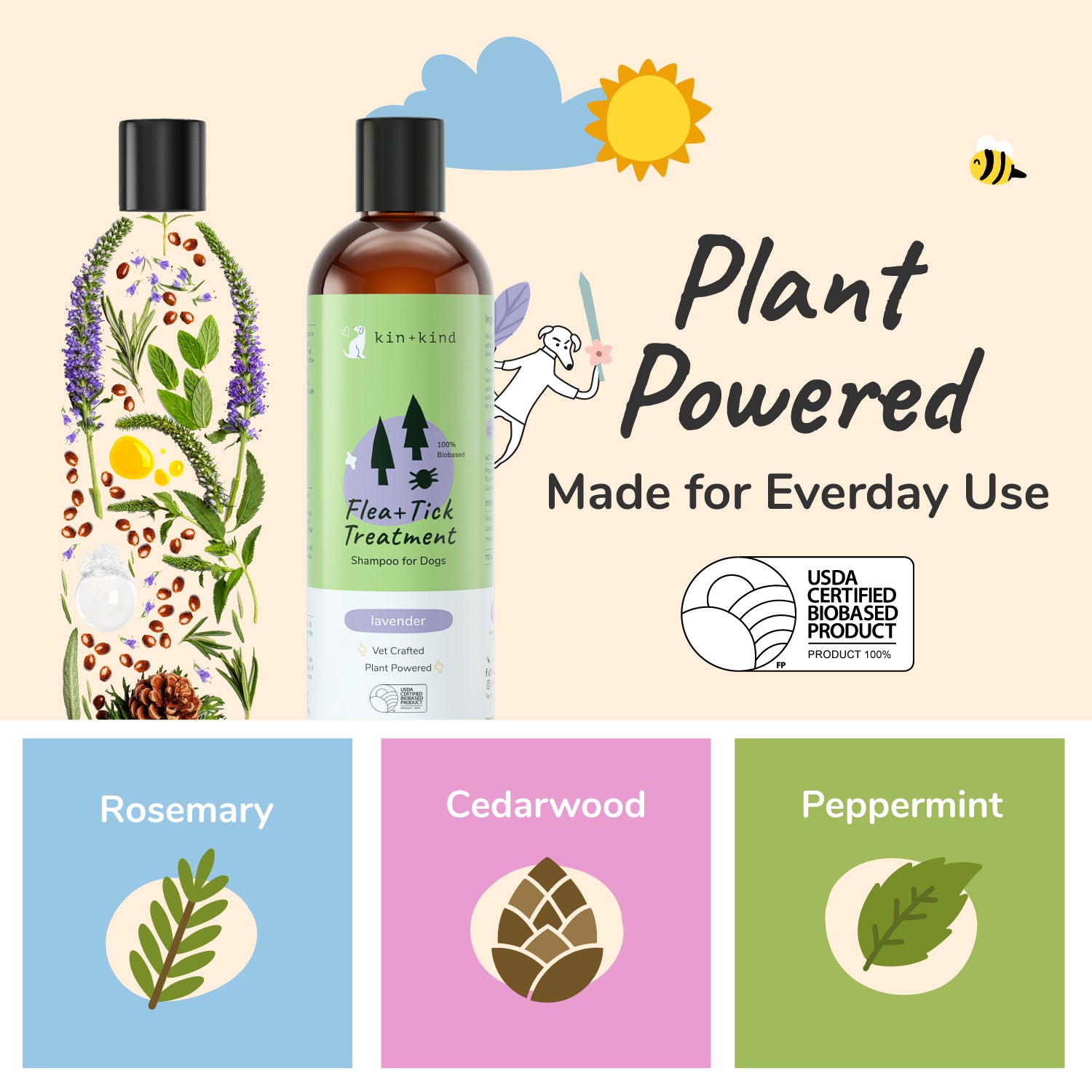 Flea+Tick Shampoo  (Lavender)