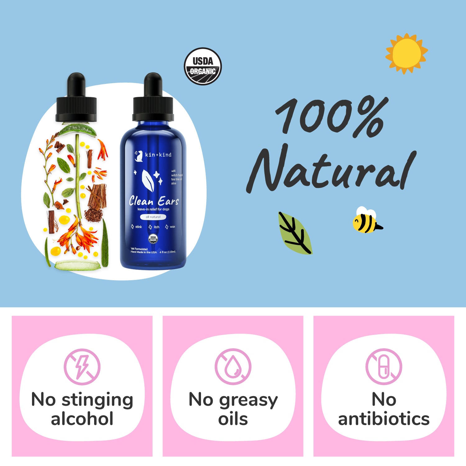 Organic Clean Ears | Medium (4 fl oz)
