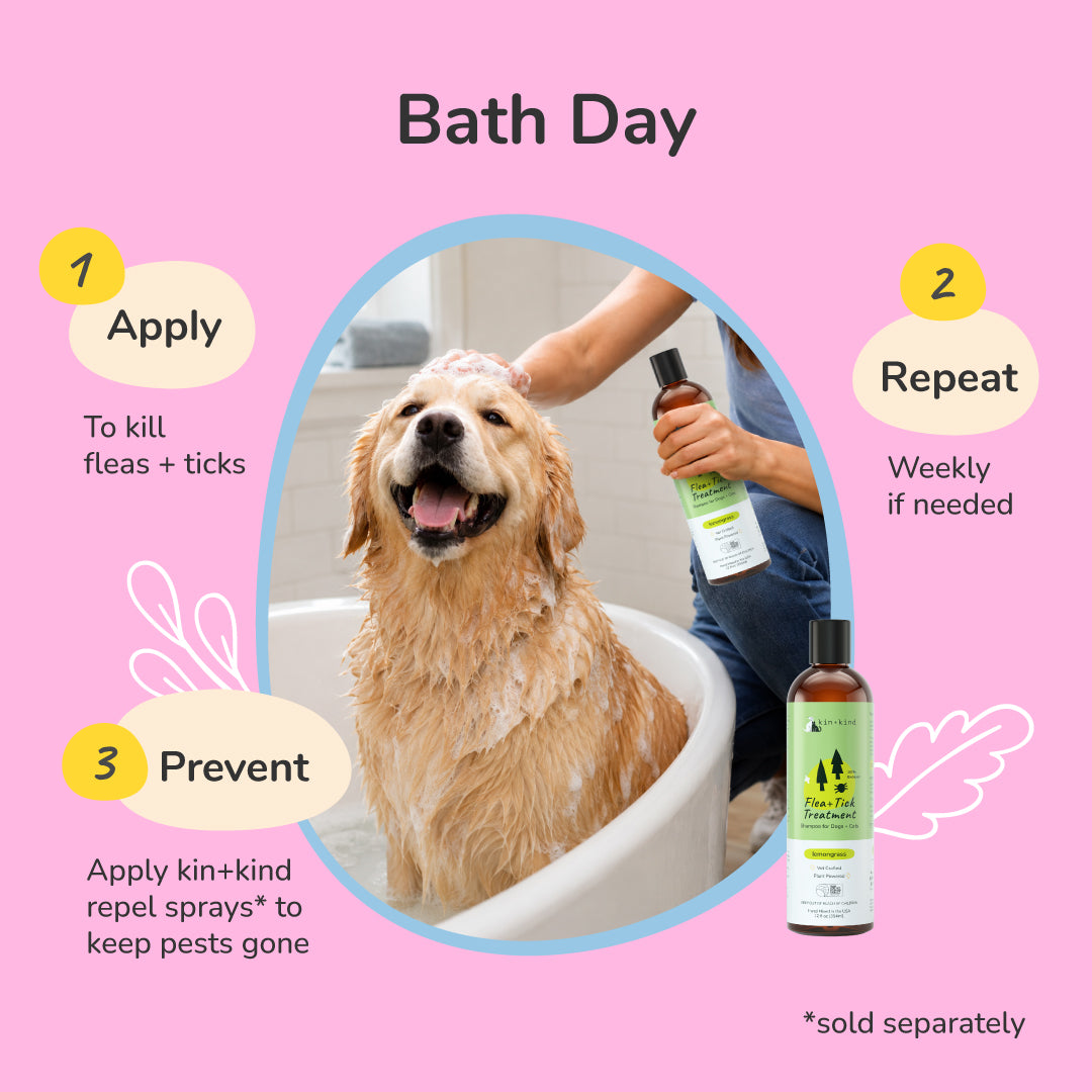 Flea+Tick Shampoo  (Lemongrass)