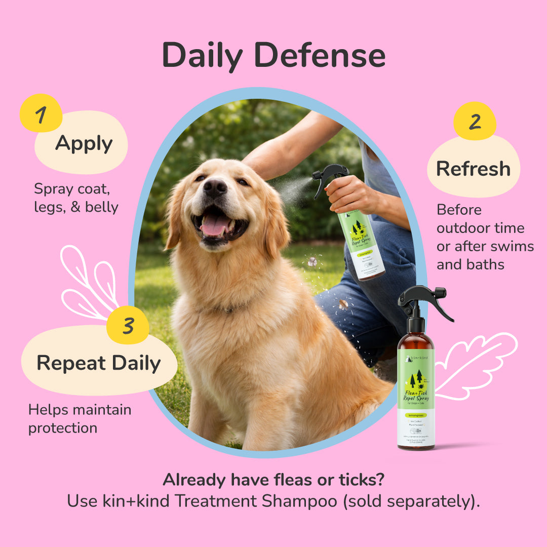Flea+Tick Protect Spray (Lemongrass)