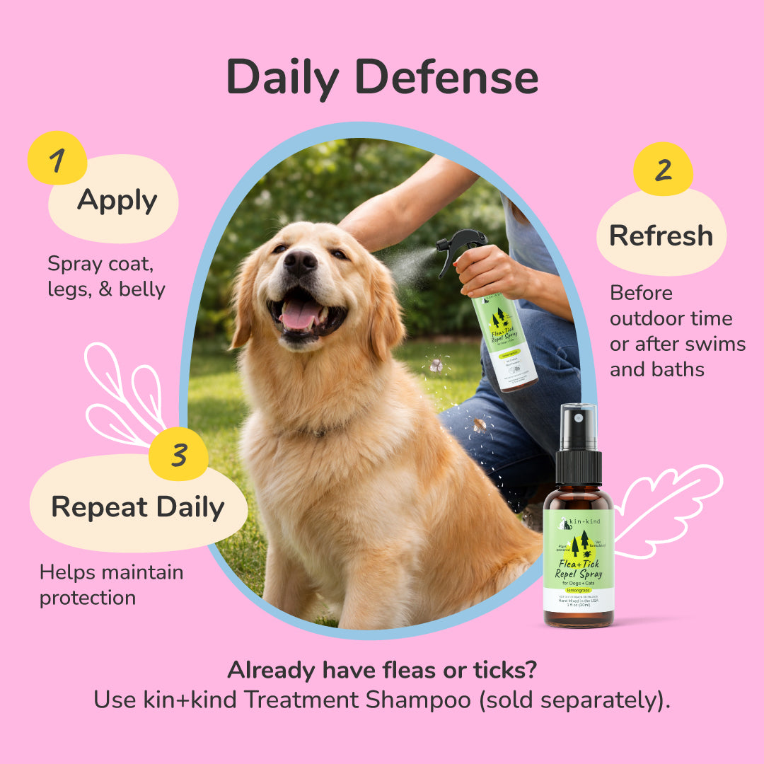Flea+Tick Lemongrass Mini Spray
