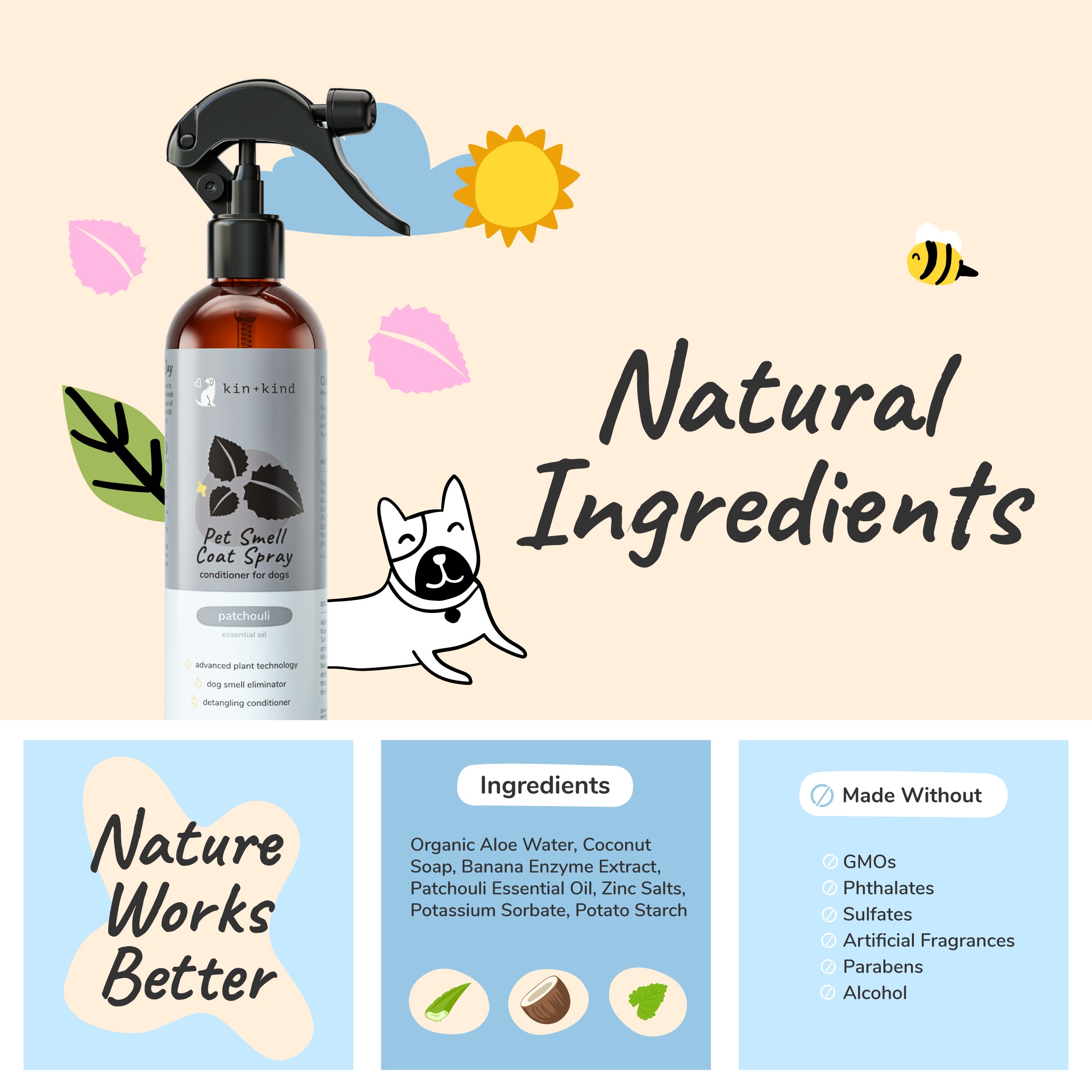 Dog Smell Coat Spray (Patchouli)