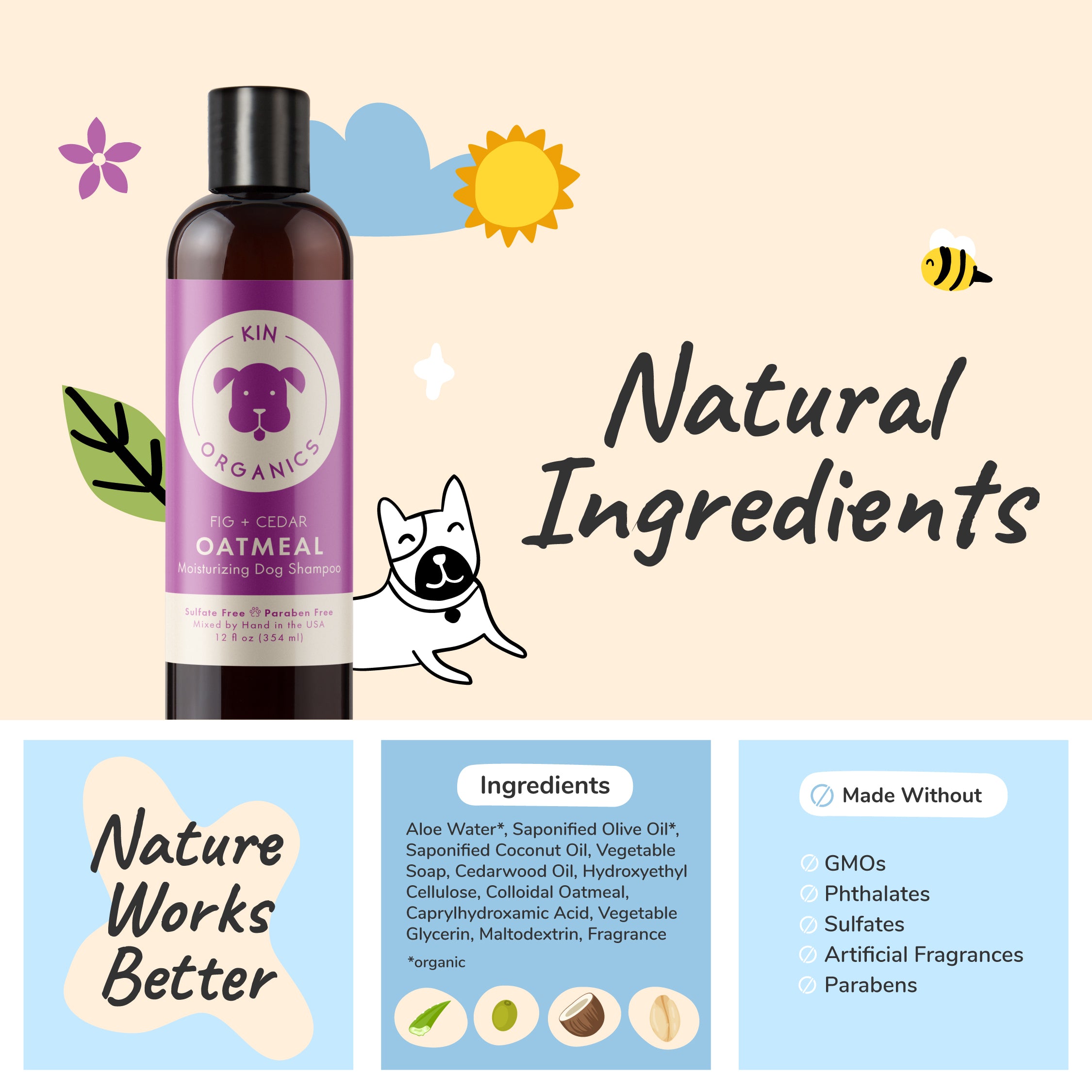 Oatmeal Itchy Dog Shampoo (Fig+Cedar)