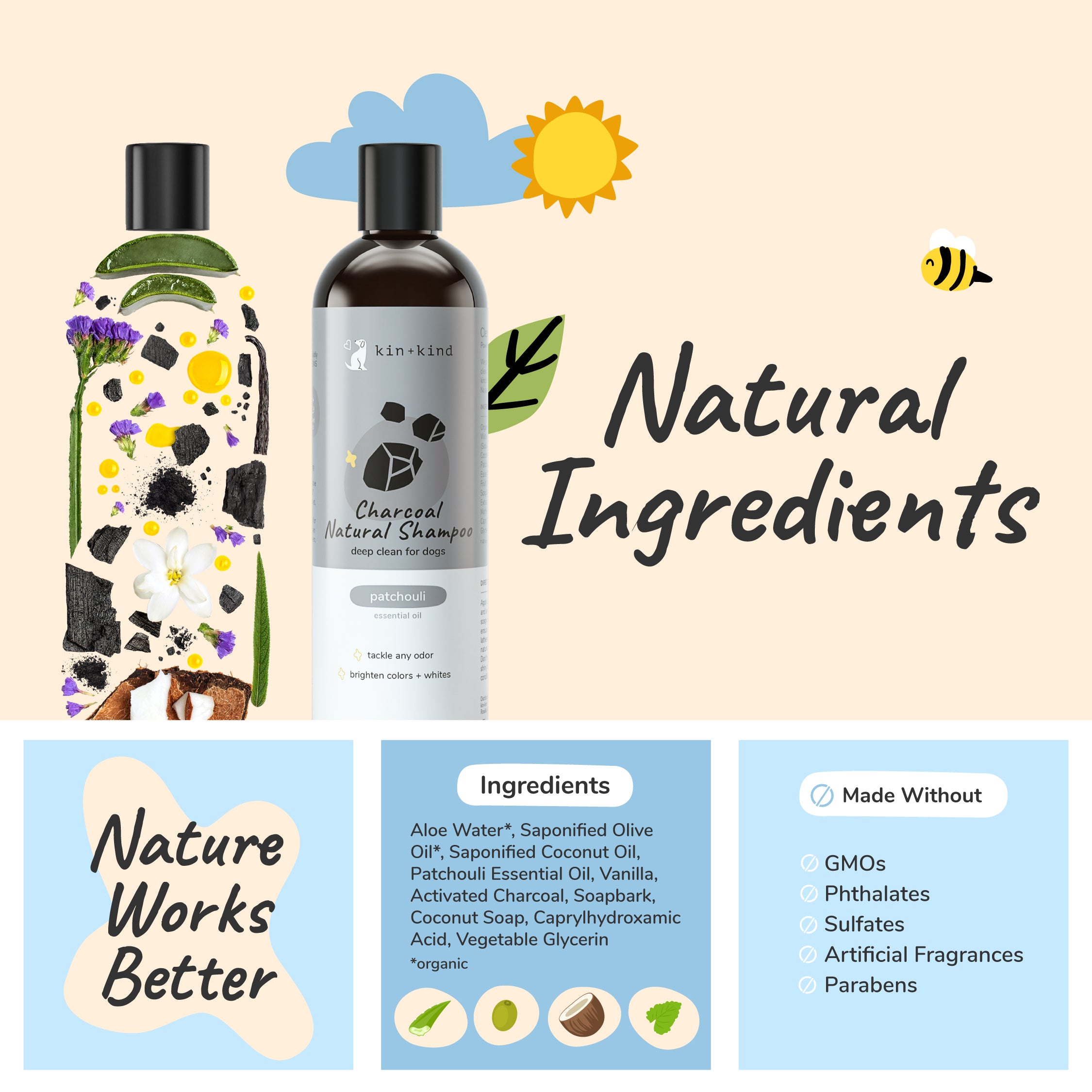 Charcoal Shampoo (Patchouli)