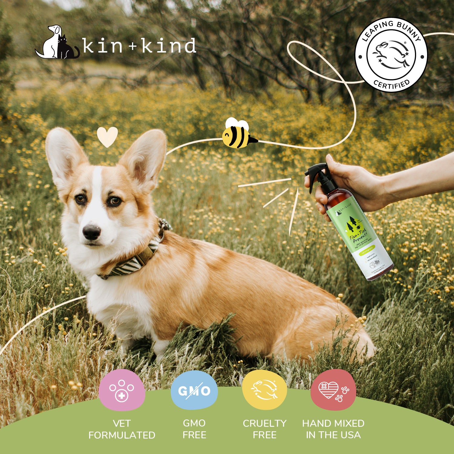 Flea|Tick Protect Spray (Lemongrass)