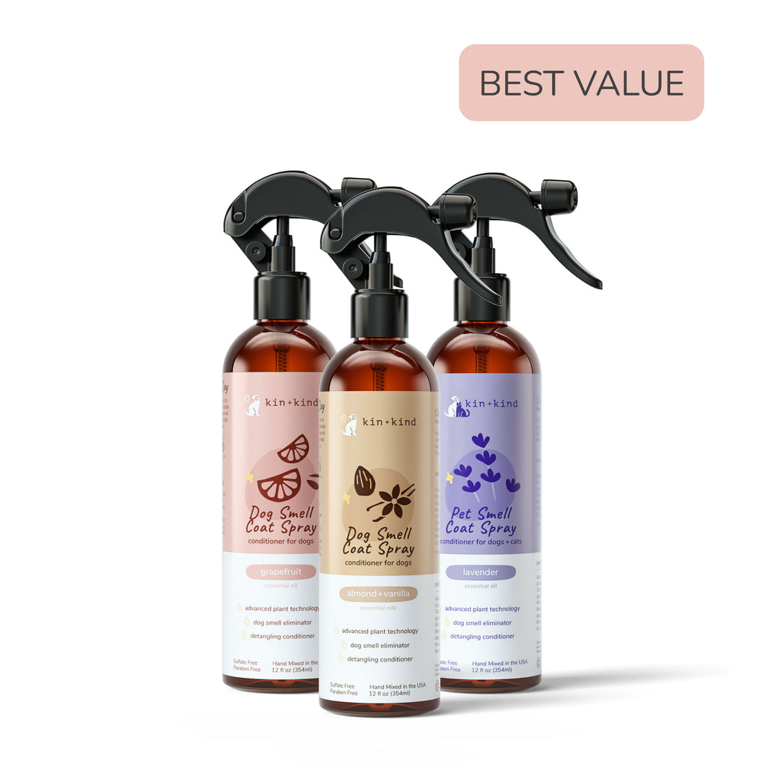 Natural Dog Smell & Odor Neutralizer kin+kind Natural & Organic